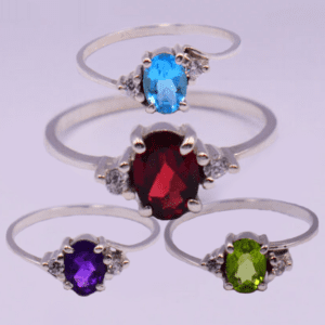 Cubic Zirconia Rings (J-RL 04)