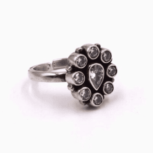 Sterling Silver Ring with Cubic Zirconia (A-RL 104)