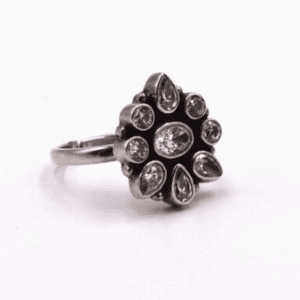 Sterling Silver Ring with Cubic Zirconia (A-RL 105)