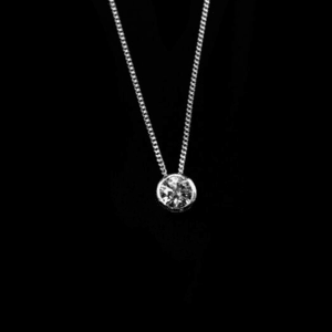 Silver Necklace with Cubic Zirconia (P-NL 35)