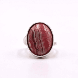 Sterling Silver Ring with Rhodochrosite (P-RL 183)