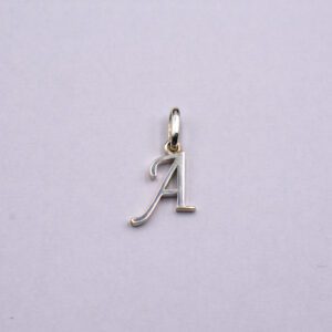 Silver English Letter Big Pendant  (CA-PF 02)
