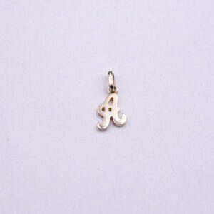 Silver English Letter Small Pendant  (PF-02)