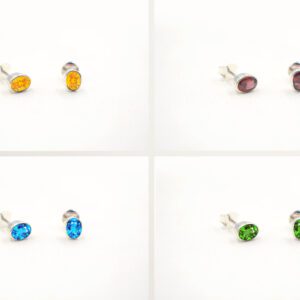 Stud Earrings with Gem Stones(J-EL 26)