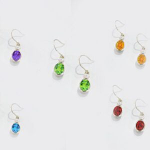 Hanging Earrings with Gem Stones(CA-EL 05)