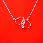 Silver Necklace with Cubic Zirconia (J-NF 42)