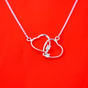 Silver Necklace with Cubic Zirconia (J-NF 42)